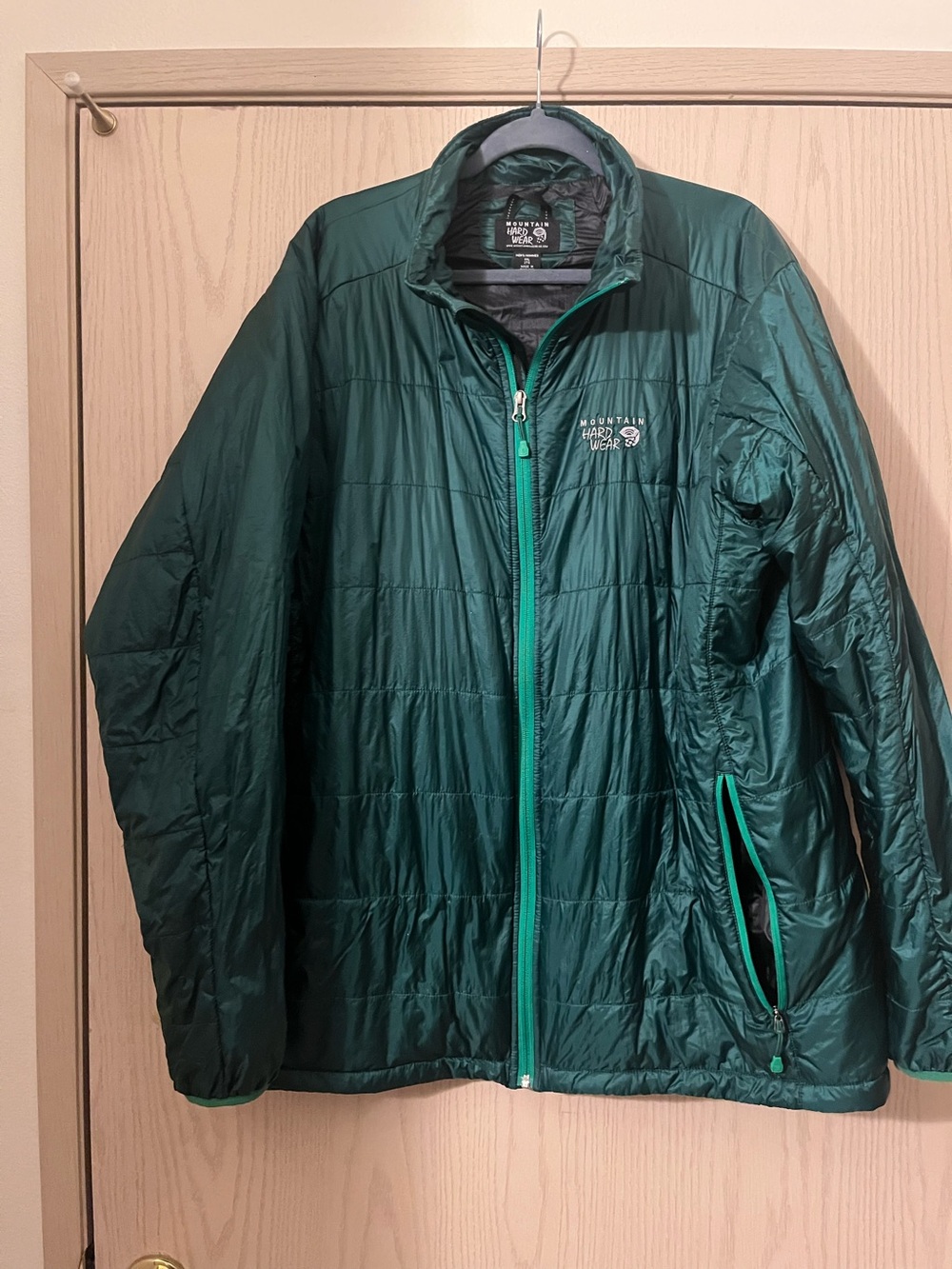 Mountain Hardwear Dark Green Packable Insulated Jacket